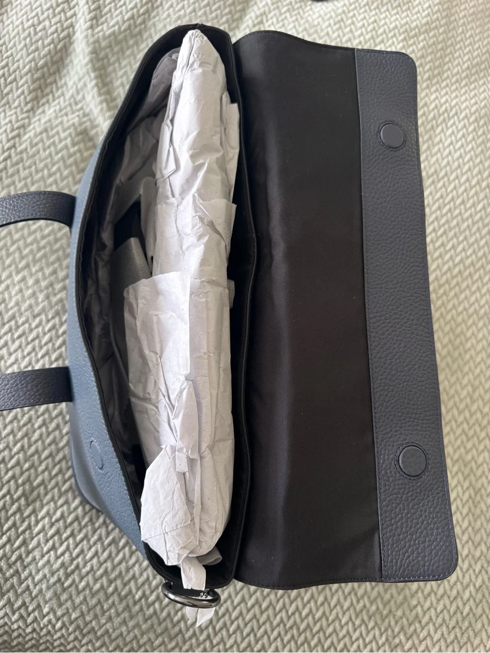 NWOT COACH Hamilton Portfolio Briefcase Laptop Bag Pebble Leather Colorblock